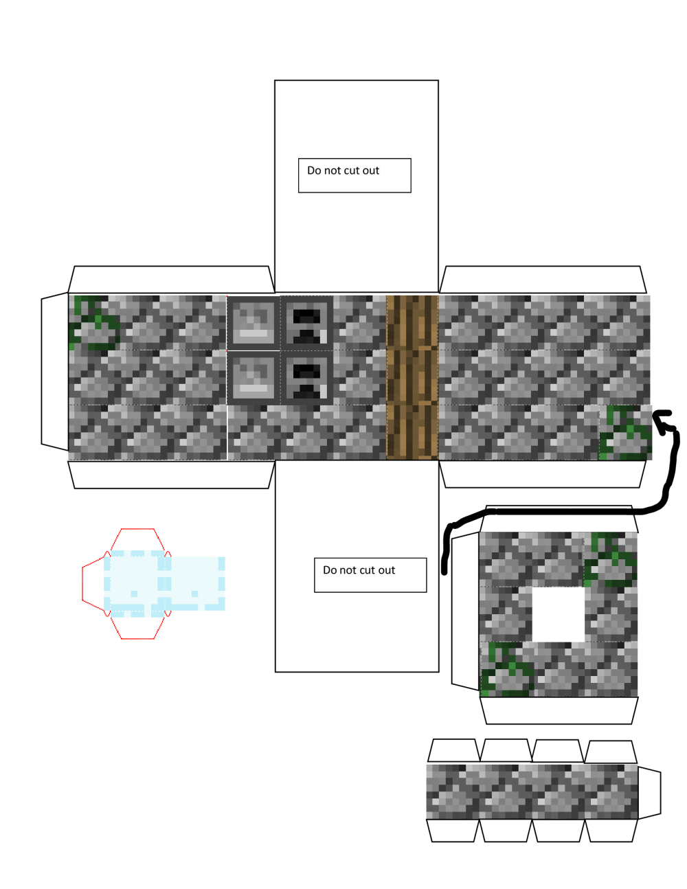 Pixel papercraft