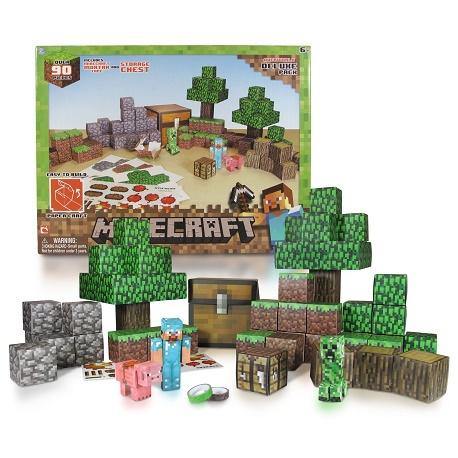 Minecraft paper craft overworld deluxe pack â games crazy deals