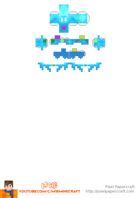 Pixel papercraft