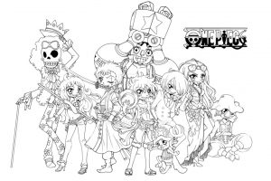 One piece coloring pages to download