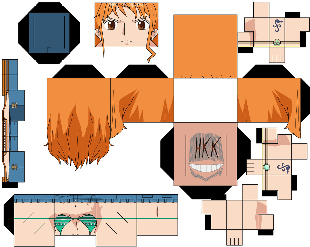 Nami paper toy free printable papercraft templates