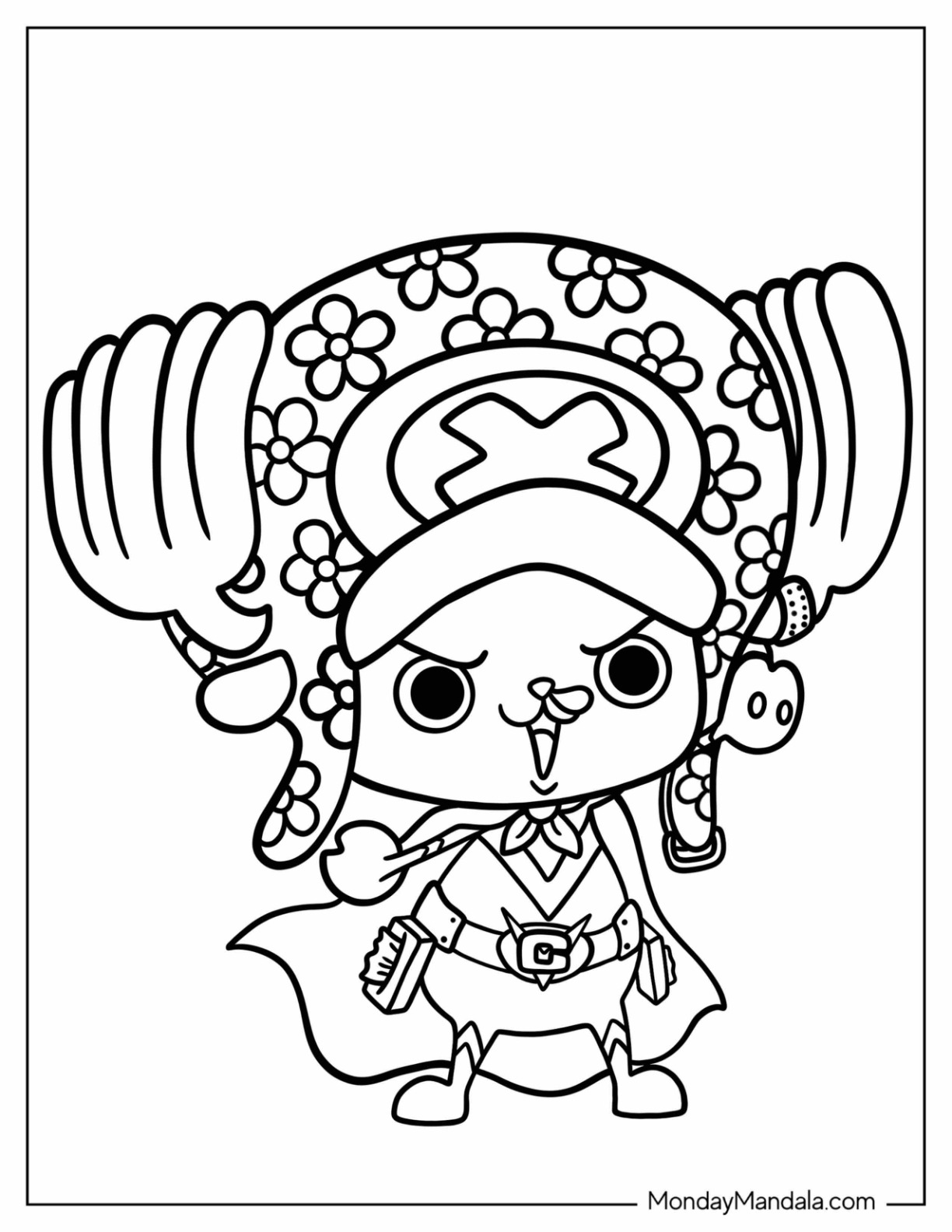 One piece coloring pages free pdf printables