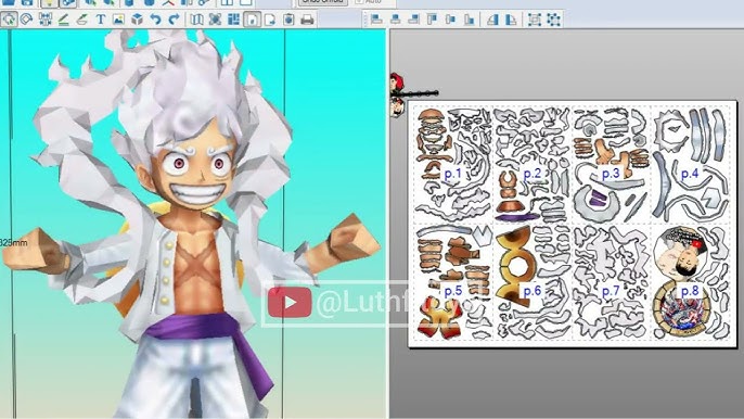 One piece onkey d luffy tieskip paperized