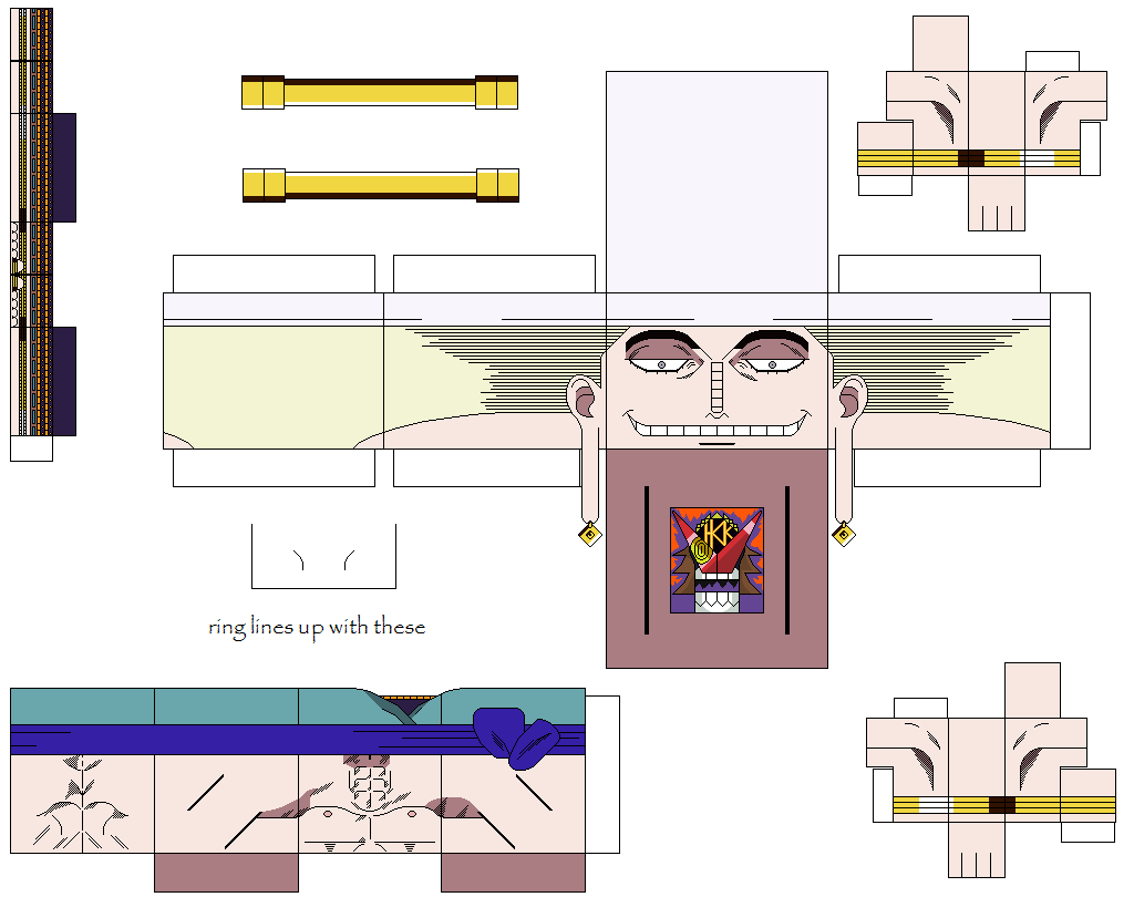 Eneru paper toy free printable papercraft templates