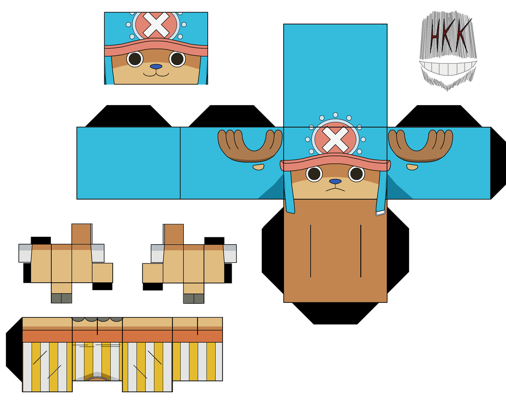 Tony chopper paper toy free printable papercraft templates