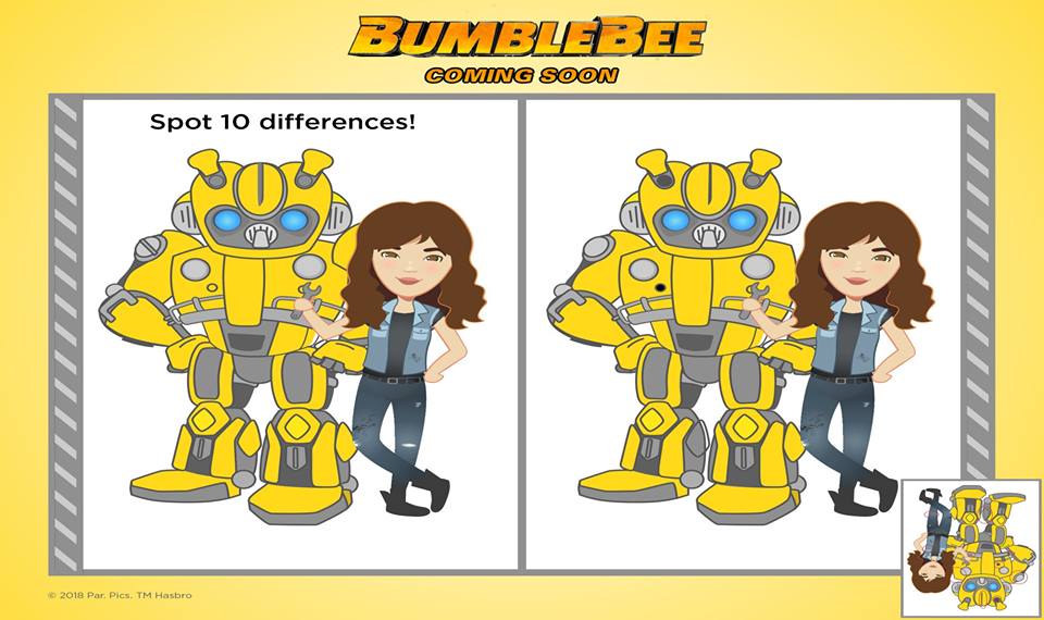 Bumblebee movie official coloring activity and papercraft sheets