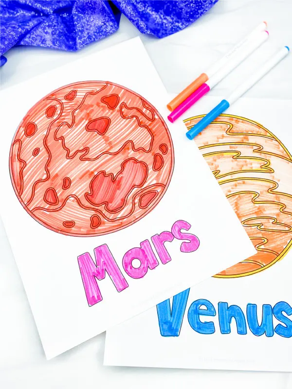 Cool planet coloring pages for kids
