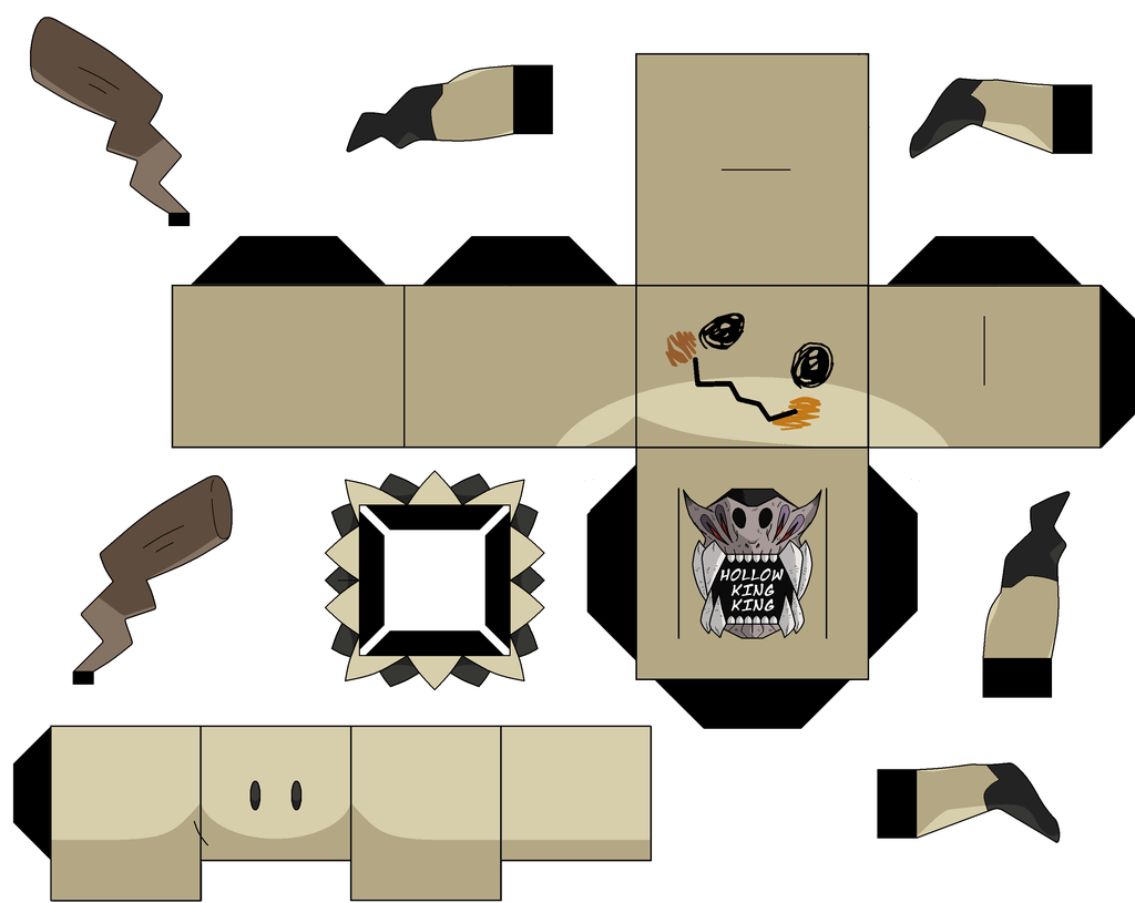 Mimikyu paper toy free printable papercraft templates