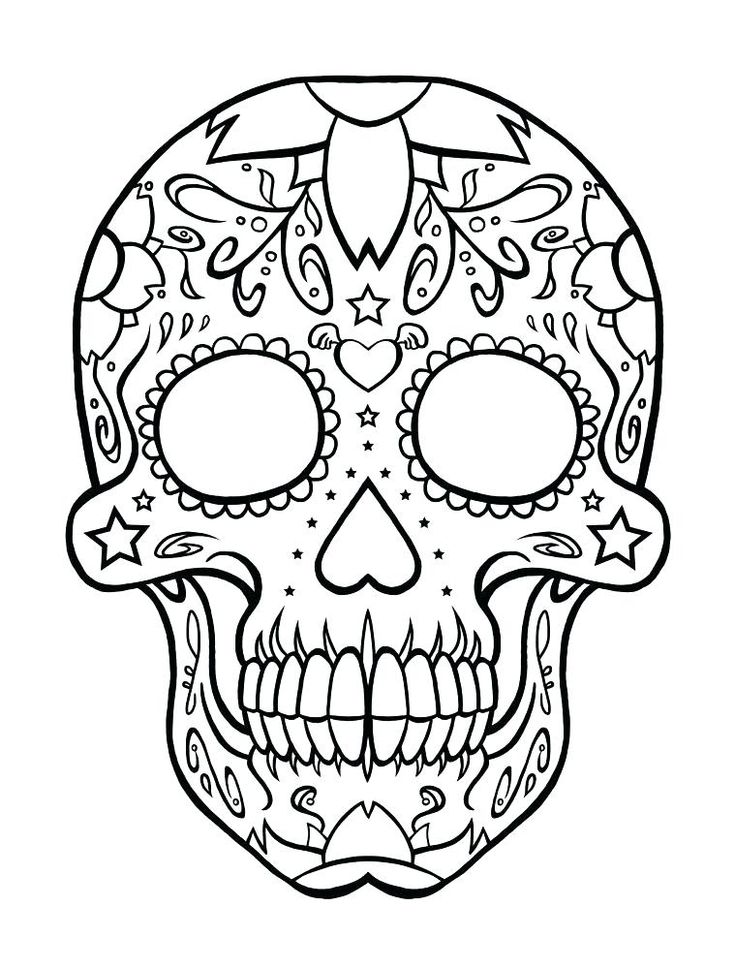 Free skull stencil printable templates guide patterns skull coloring pages skull stencil free stencils printables