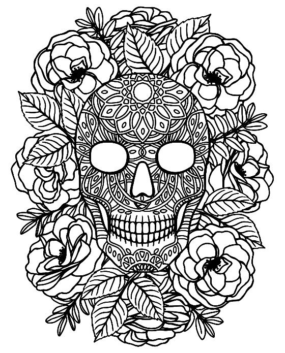 Sugarskull colouring adult coloring pages free ios app skull coloring pages witch coloring pages animal coloring pages