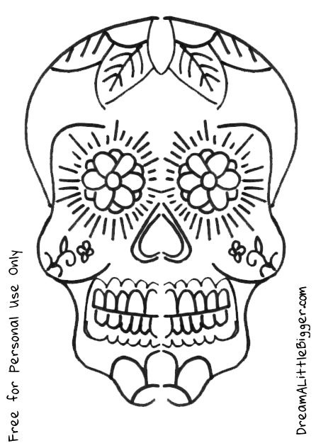 Pink stripey socks guest post diy sugar skull shoes skull coloring pages skull template sugar skull stencil