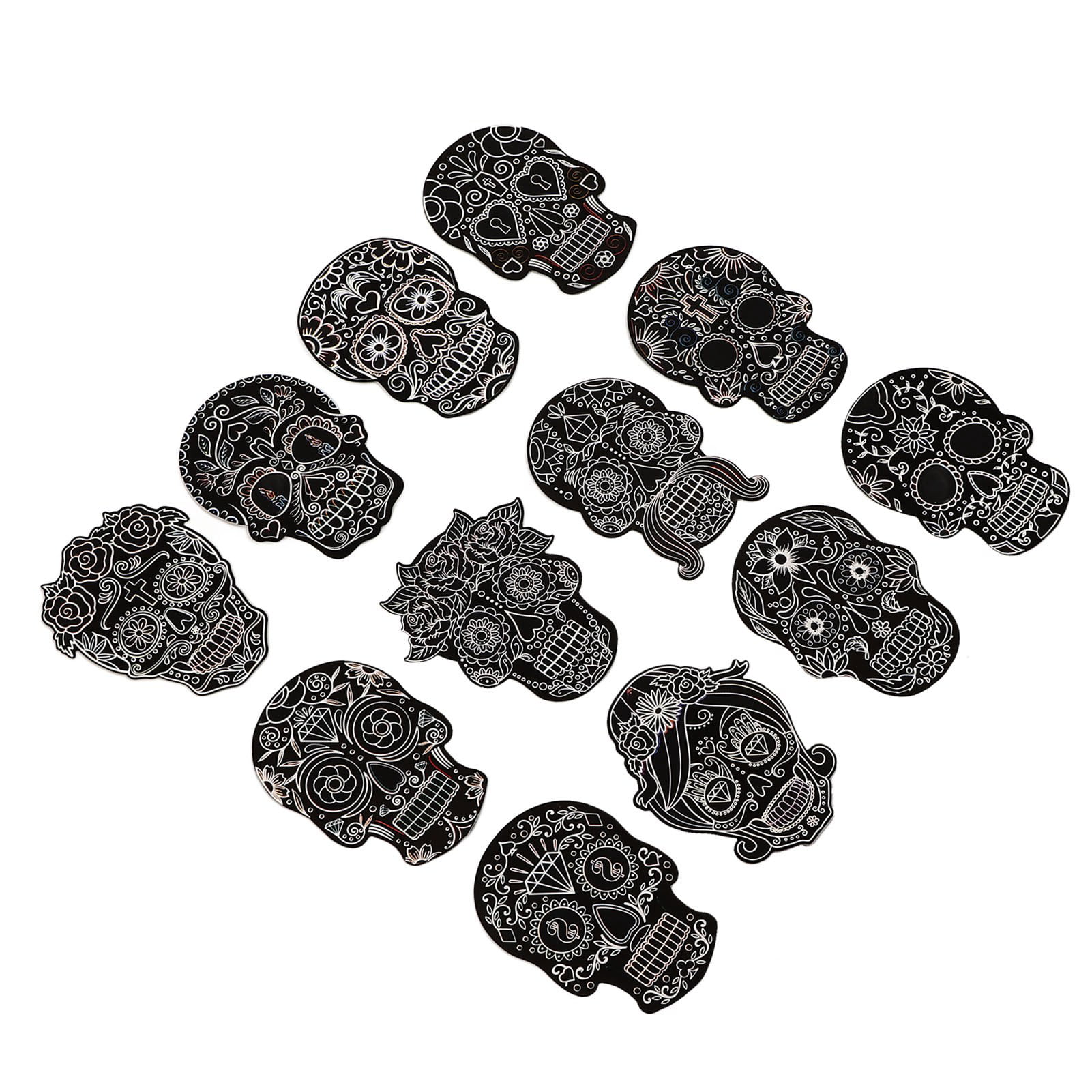 Scratch paper skull scratch paper sheet diy handcraft skull pattern cardboard for role play for