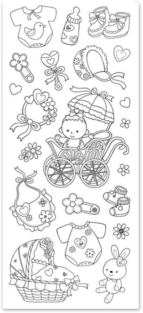 Forever in time living paper craft art therapy with glitter in x in color your own stickers baby girl arts crafts