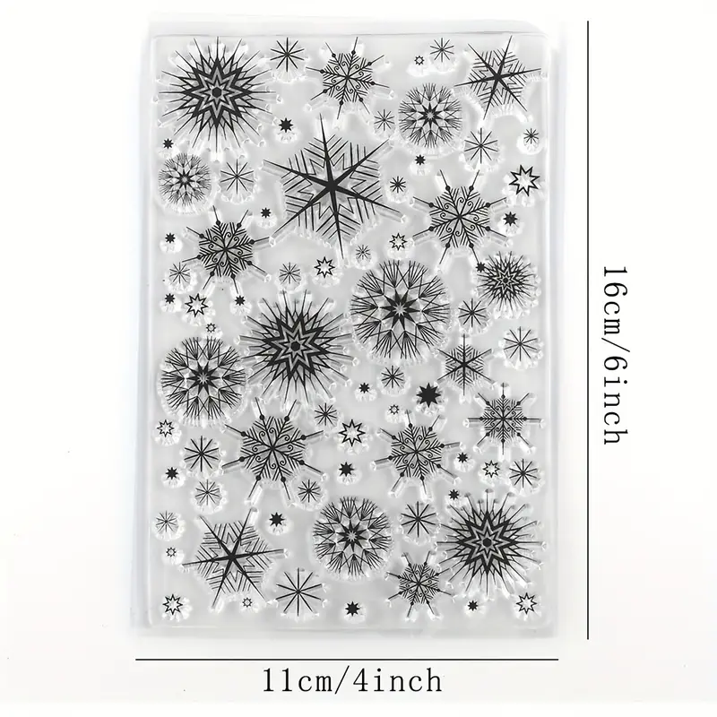 Christmas festive fronds snow yuletide weave stamps for diy