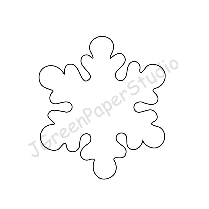 Printable snowflake line art template pdf digital download christmas winter snow coloring page stencil bulletin board paper decor kids craft