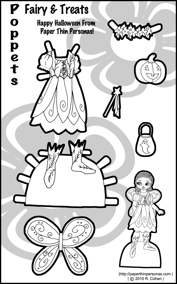 A fairy paper doll costume for halloween â paper thin personas