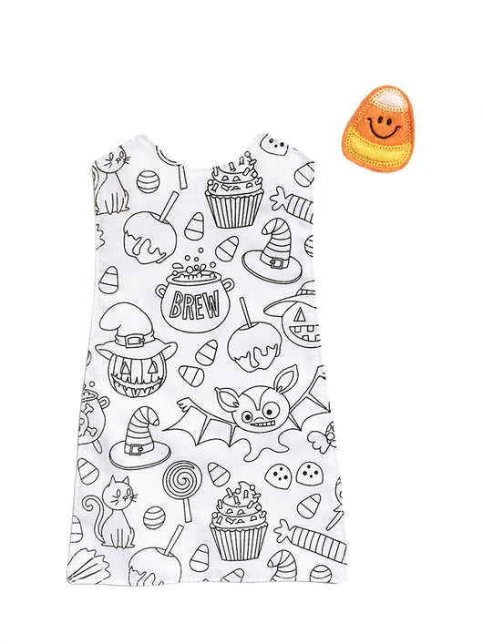Halloween coloring dress â paper doll blanket