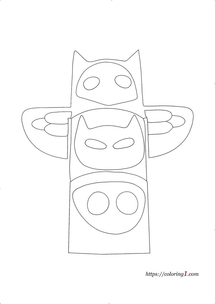Pj masks headquarters coloring pages