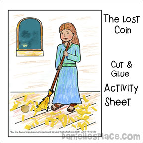Parable of the lost coin bible crafts