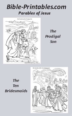 Parables of jesus coloring pages bible