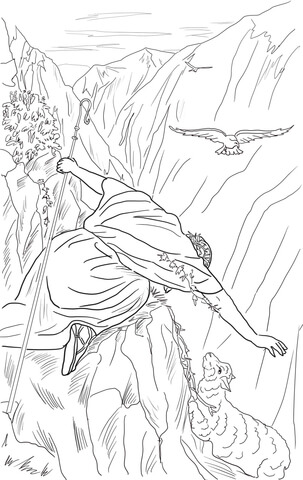 The lost sheep coloring page free printable coloring pages