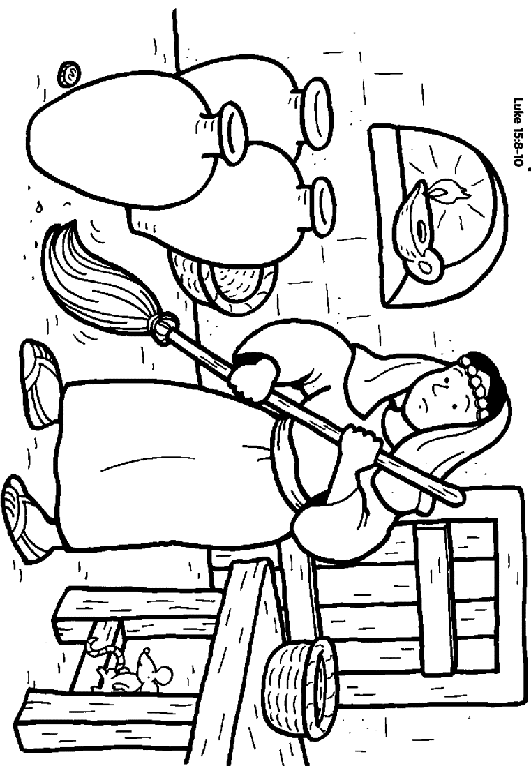 The lost coin luke bible coloring pages sunday school coloring pages bible coloring