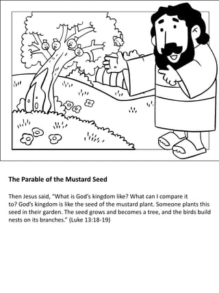 Parables of jesus for children coloring book pdf