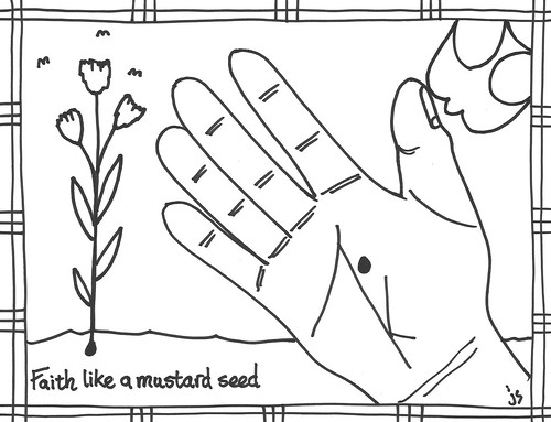 Mustard seed faith coloring page â stushie art