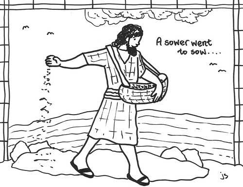 Parable of sower coloring page â stushie art