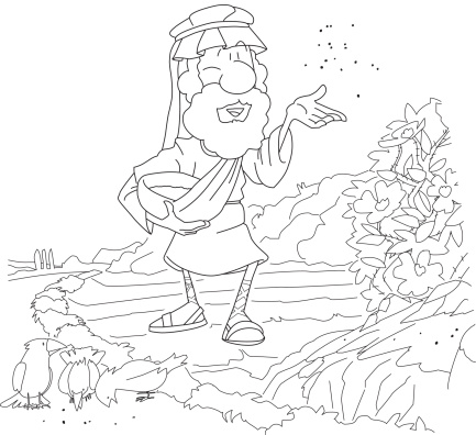 Parable of the sower stock illustration