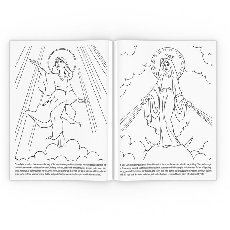 Triumph of jesus coloring book glorious mysteries of the rosary â holy heroes