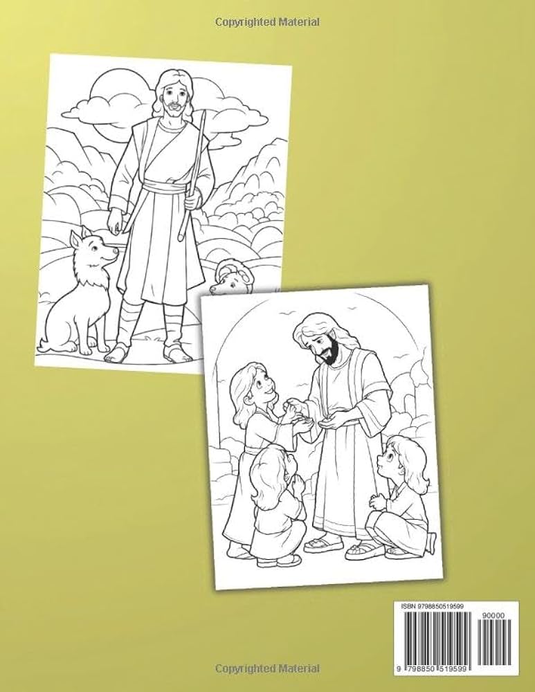 Bible coloring book for kids christian coloring activity for kids biblil illustrations ngo helen books