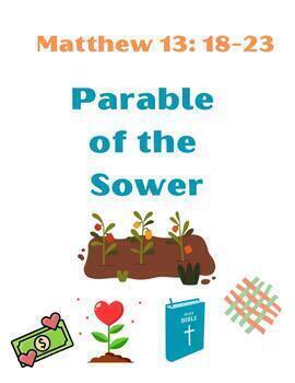 Parable of the sower jesus his disciples lesson with pictures coloring page