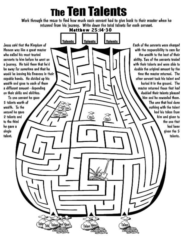 The river of life the ten talents