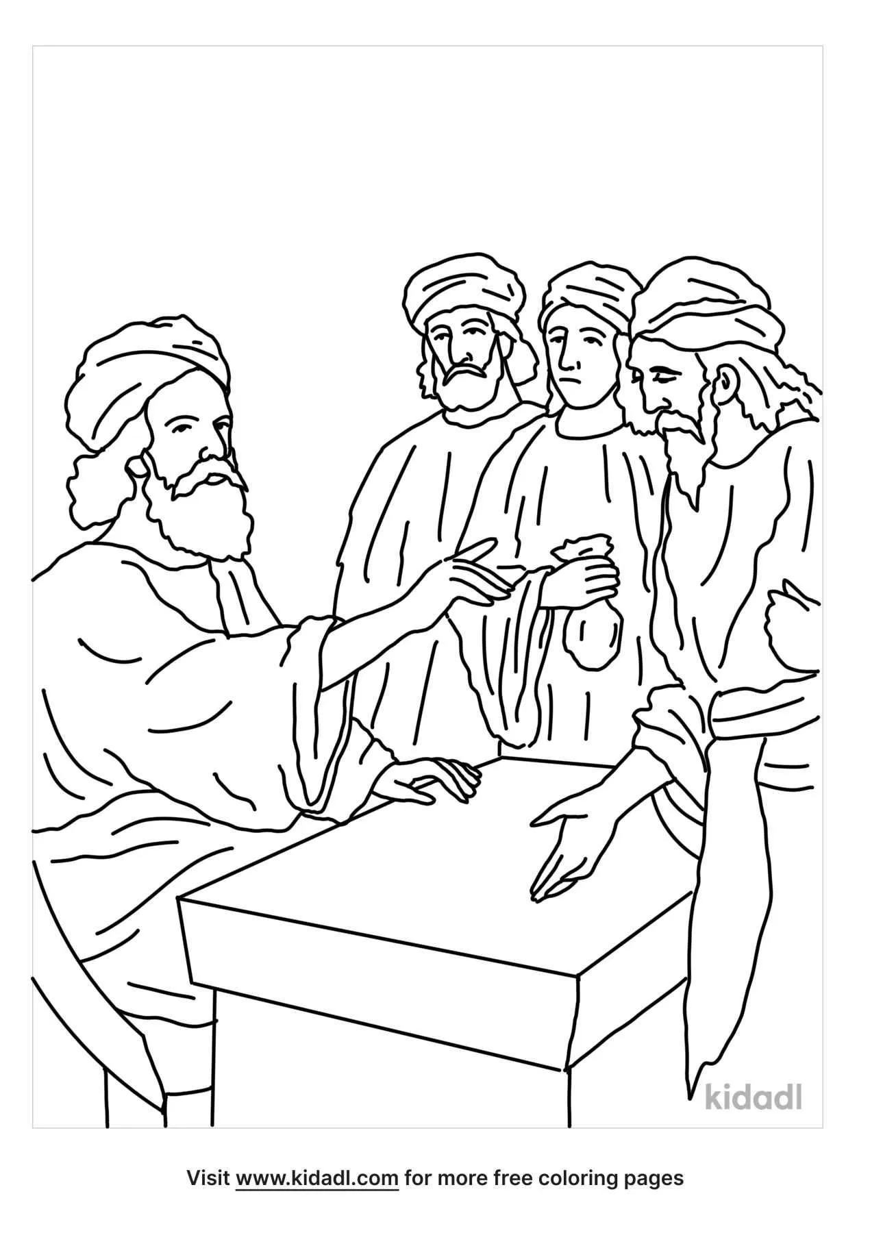 Free three servants talents coloring page coloring page printables