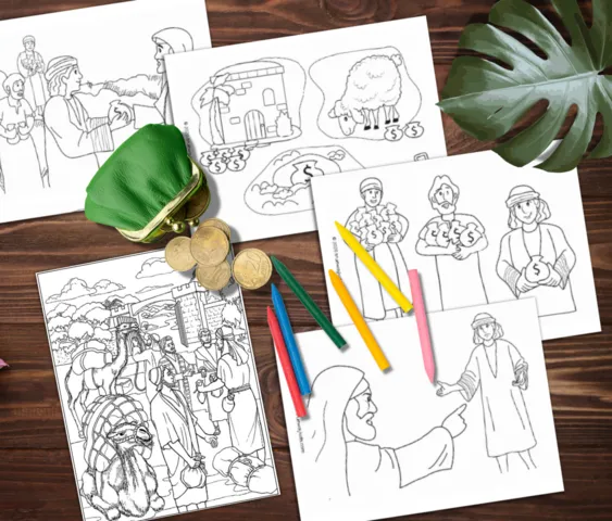Parable of the talents bible parable lessons activities for kids