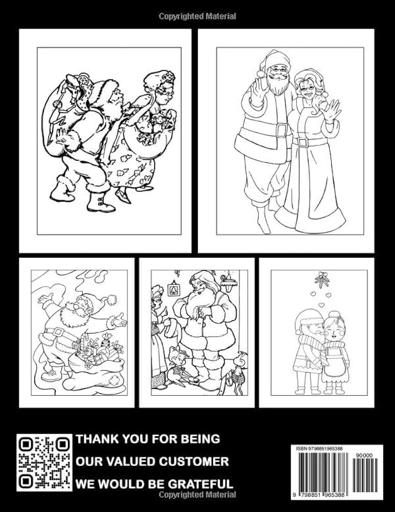 Mr mrs santa claus coloring book stunning christmas coloring pages for teens adults to have fun and relax ideal gift for special occasions sears sienna books