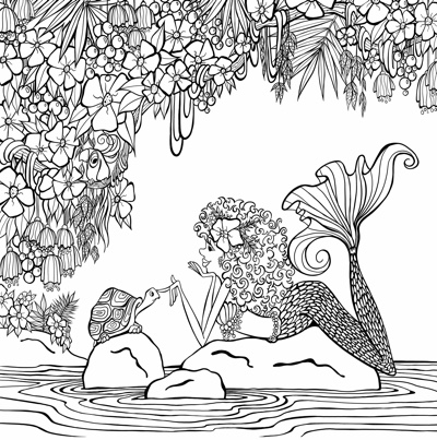 Best mermaid coloring pages coloring books
