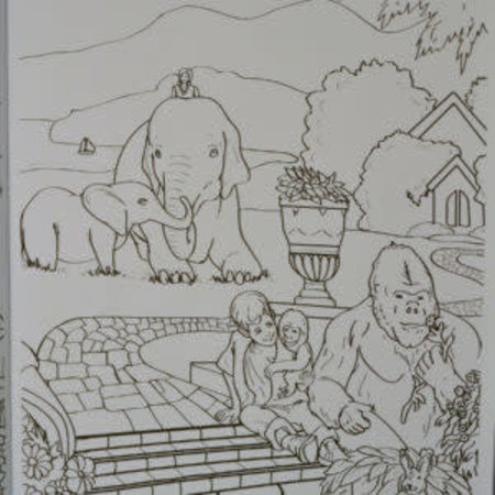 Biblical paradise coloring book