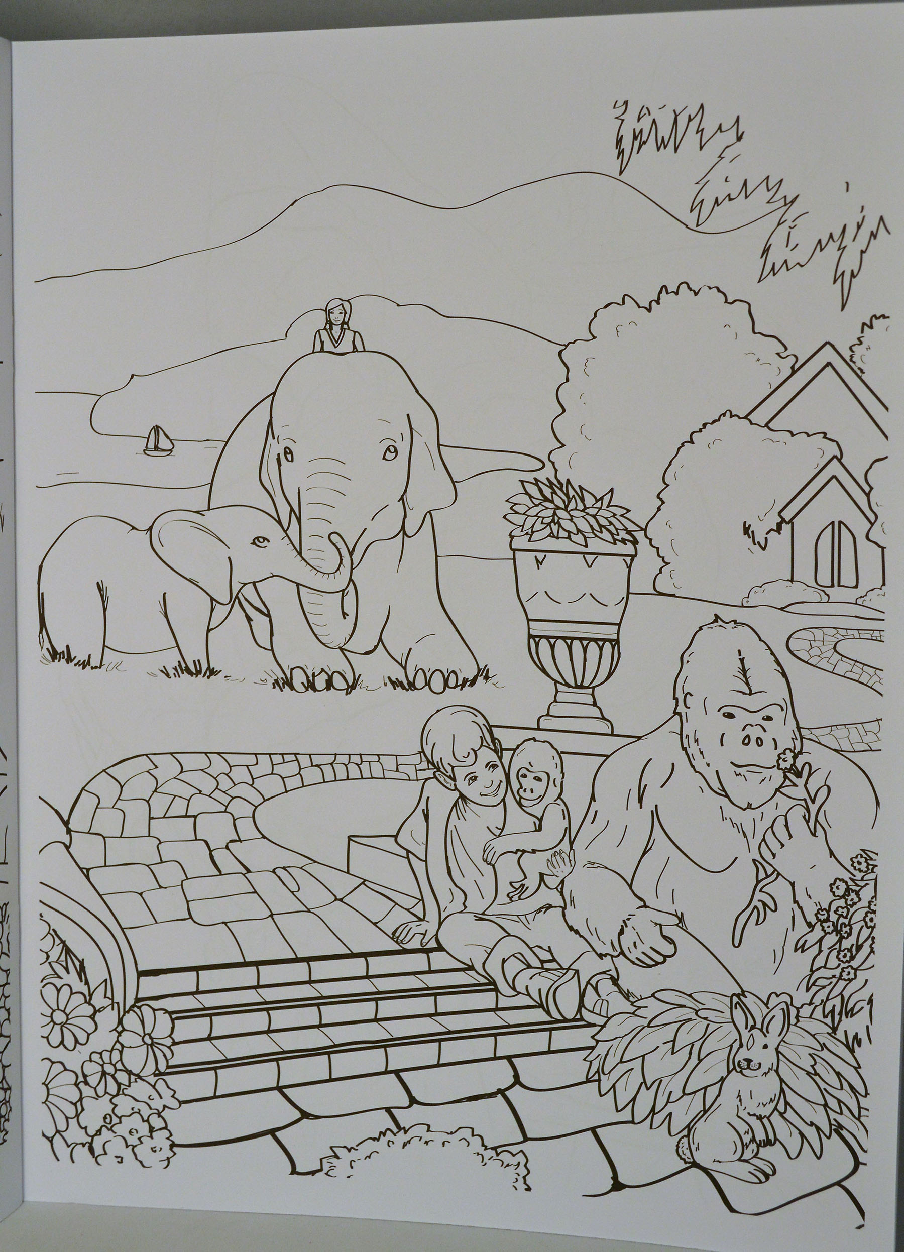 Biblical paradise coloring book