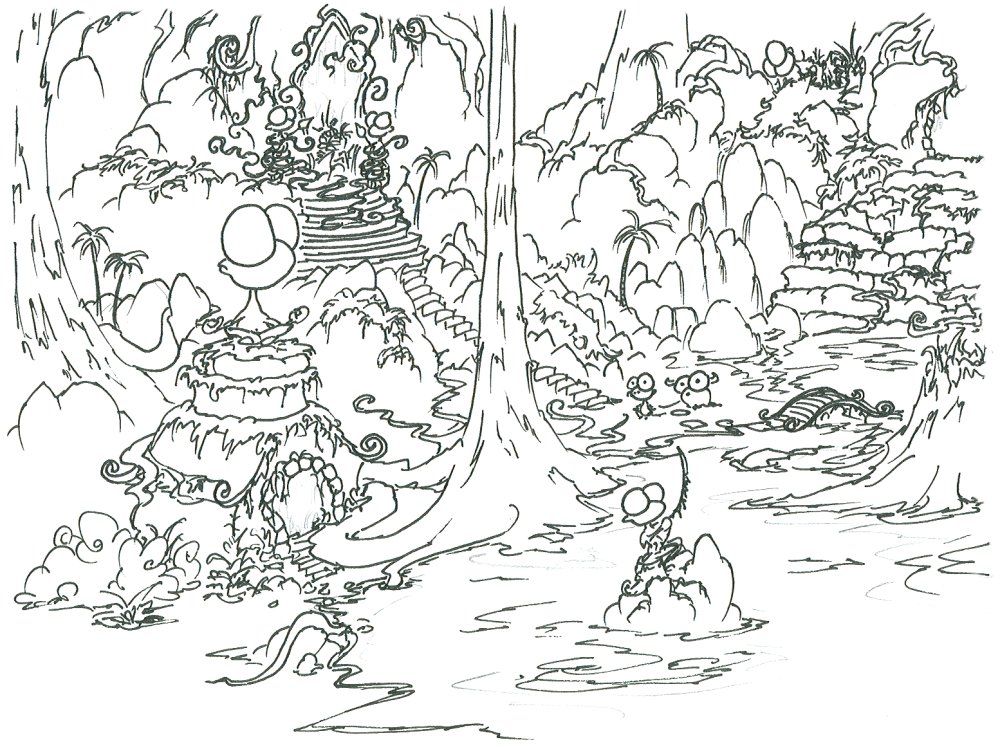 Island paradise animal coloring pages jungle coloring pages cool coloring pages