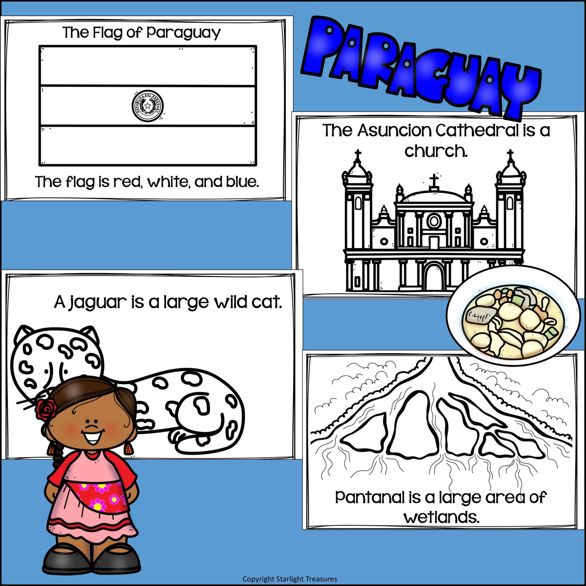 Paraguay mini book for early readers