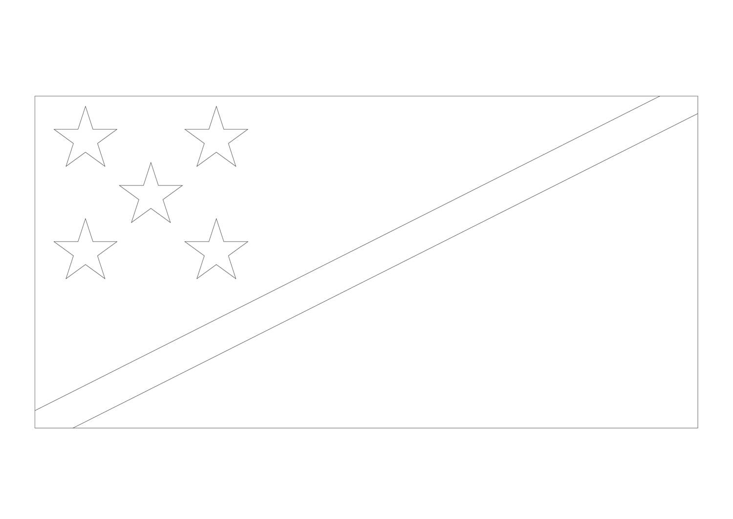Paraguay flag coloring page