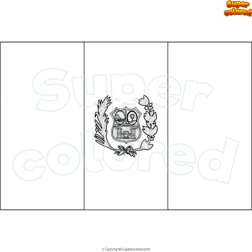 Coloring page flag of departamento de alto paraguay paraguay