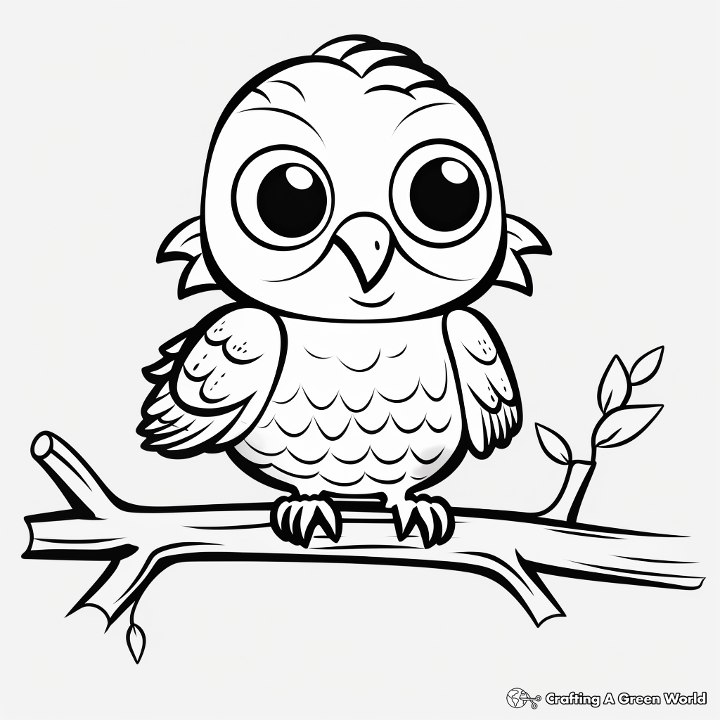 Parakeet coloring pages