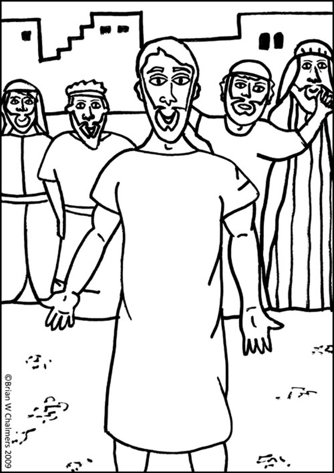 Jesus heals the paralytic man flip chart