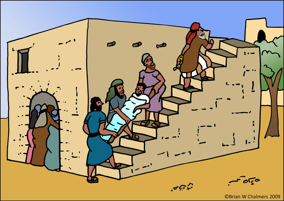 Jesus heals the paralytic man flip chart