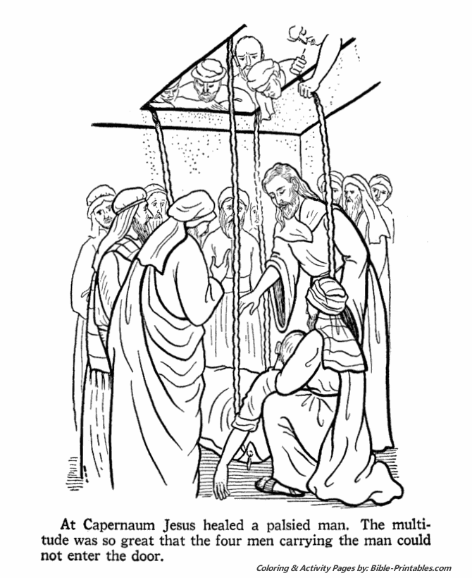 Jesus teaches coloring pages
