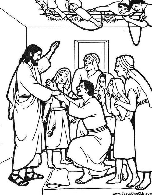 Sunday school coloring pages jesus heals bible coloring pages