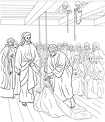 Jesus forgives and heals a paralyzed man mark